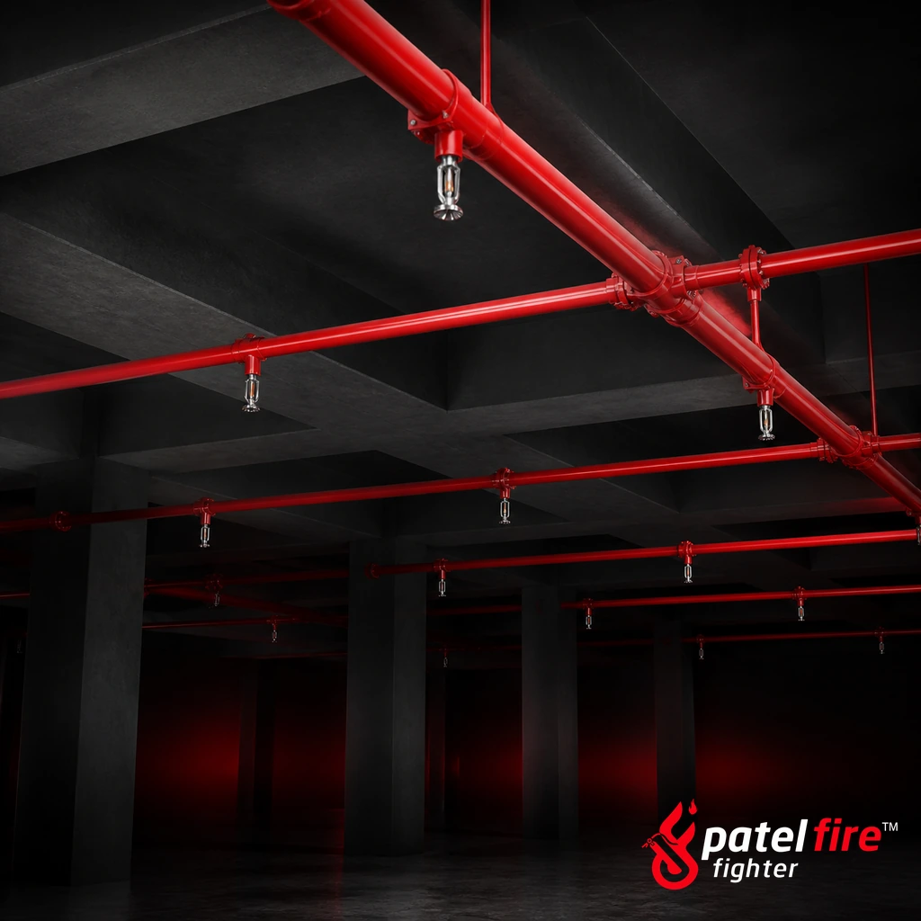 Automatic fire sprinkler system equipment and pipework