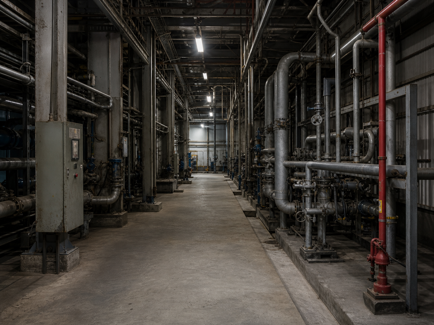 Industrial facility before fire-safety consultancy improvements